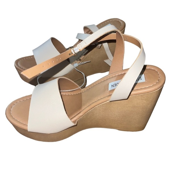 Steve Madden Shoes - Steve Madden Women's White Wedge Sandals
